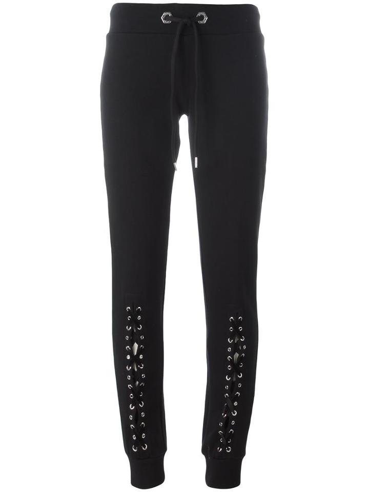 Philipp Plein 'fauno' Track Pants, Women's, Size: Large, Black, Cotton