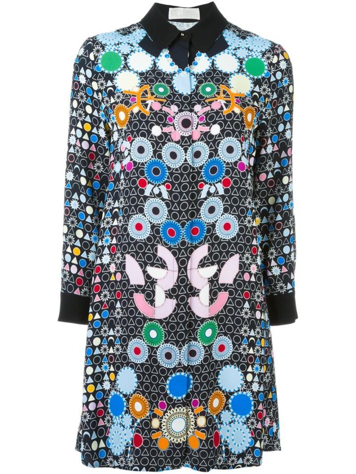 Peter Pilotto Printed Shirt Dress, Women's, Size: 10, Black, Viscose