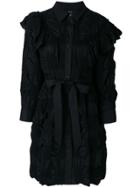 Simone Rocha Textured Shirt Dress - Black