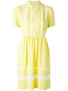 P.a.r.o.s.h. Anja Dress, Women's, Size: Medium, Yellow/orange, Acetate/silk/cotton/polyamide