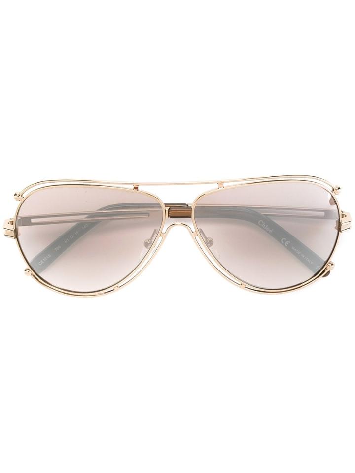 Chloé Eyewear 'isadora' Sunglasses - Metallic