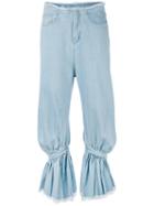 Tapered Jeans - Women - Cotton - S, Blue, Cotton, Marques'almeida