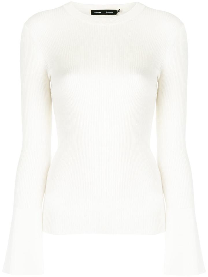 Proenza Schouler Fitted Silhouette Top - White