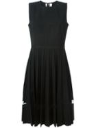 Marc Jacobs Pleated Dress, Women's, Size: 8, Black, Silk/nylon/wool