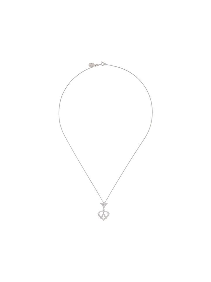 V Jewellery Spade Necklace - Silver