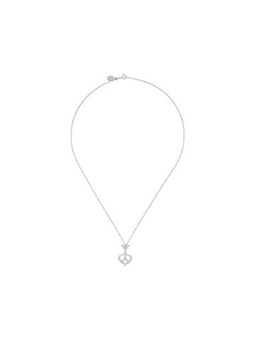 V Jewellery Spade Necklace - Silver
