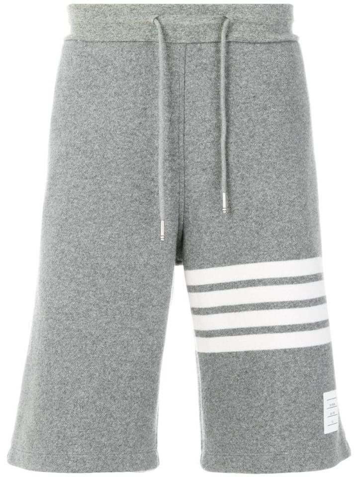 Thom Browne 4-bar Cashmere Shell Sweatshort - Grey