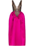 Christopher Kane C Kane Dp Vn Slvls Drs Max W Fttd Shr Lc - Pink
