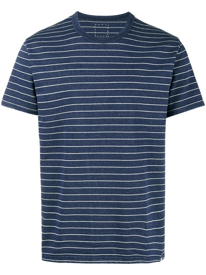 Visvim Mid Border Striped T-shirt - Blue