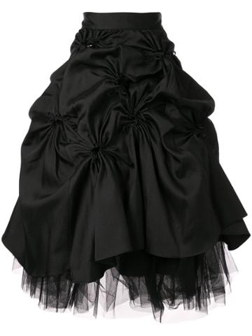 Shushu/tong Flared Midi Skirt - Black