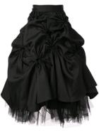 Shushu/tong Flared Midi Skirt - Black