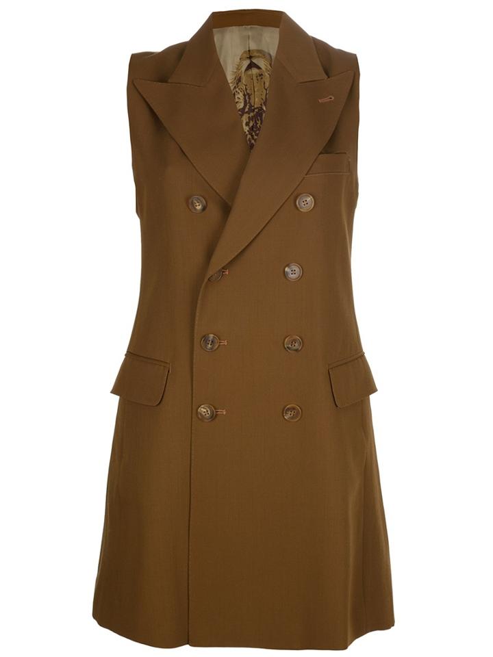 Jean Paul Gaultier Vintage Double Breasted Sleeveless Coat