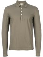 Massimo Alba Long Sleeved Polo Shirt - Nude & Neutrals