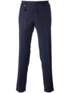 Incotex Patterned Slim Fit Trousers - Blue