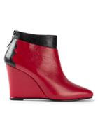 Toga Wedge Heel Boot - Red