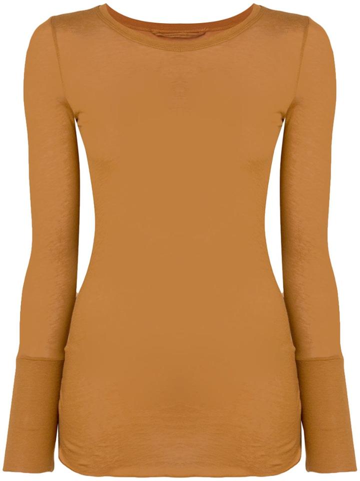 Humanoid Boat Neck T-shirt - Brown