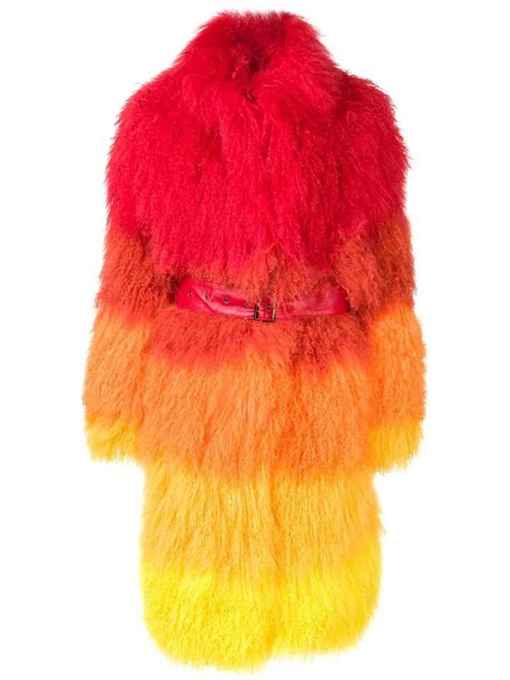 Saks Potts Panelled Oversized Coat - Red