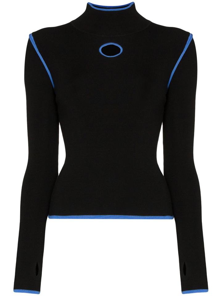 I-am-chen Hole Detail Jumper - Black
