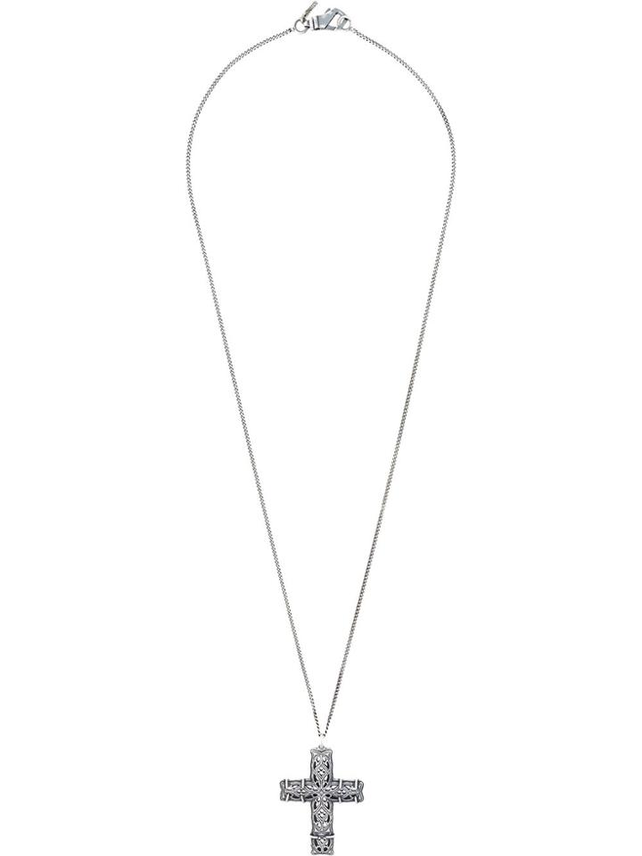 Emanuele Bicocchi Cutout Cross Long Necklace - Metallic