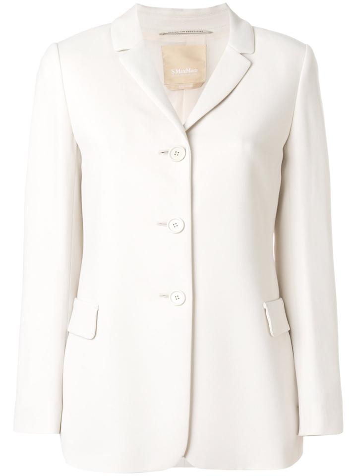 's Max Mara Slim Fit Blazer - White