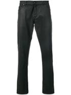 Tom Rebl Skinny Waxed Jeans - Black
