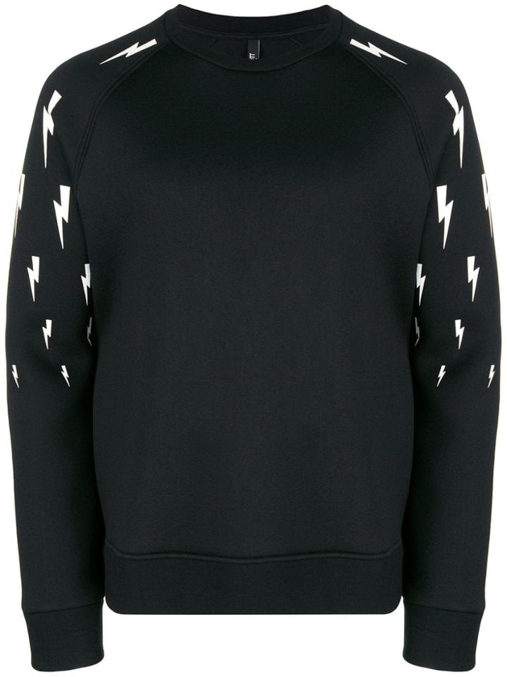Neil Barrett Crew Neck Sweatshirt - Black