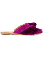 Ancient Greek Sandals Pasoumi Bow Mules - Pink & Purple