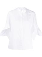 Delpozo Flared Short-sleeve Shirt - White