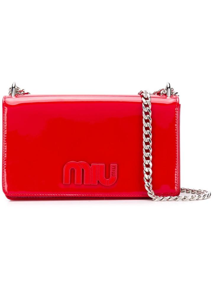 Miu Miu Chain Wallet - Red