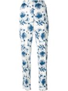 Alexander Mcqueen Floral Straight Leg Trousers