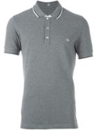 Fay Logo Polo Shirt, Men's, Size: M, Grey, Cotton/spandex/elastane