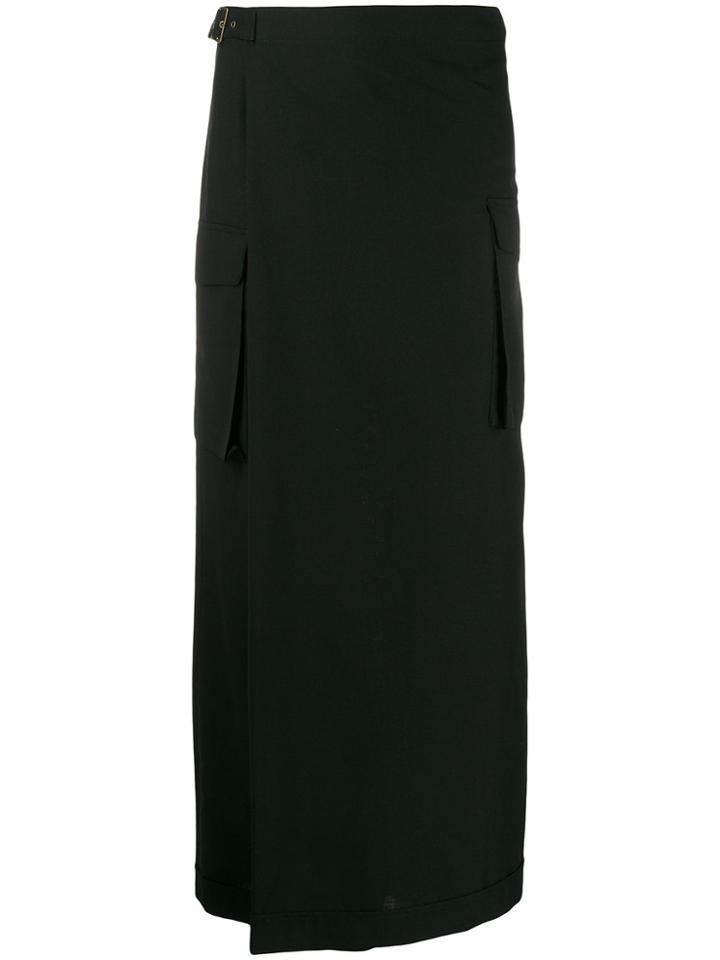 Jean Paul Gaultier Pre-owned 2000s Wool Trouser Skirt - Black