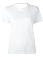 Marios Cut-out T-shirt, Women's, Size: Large, White, Cotton