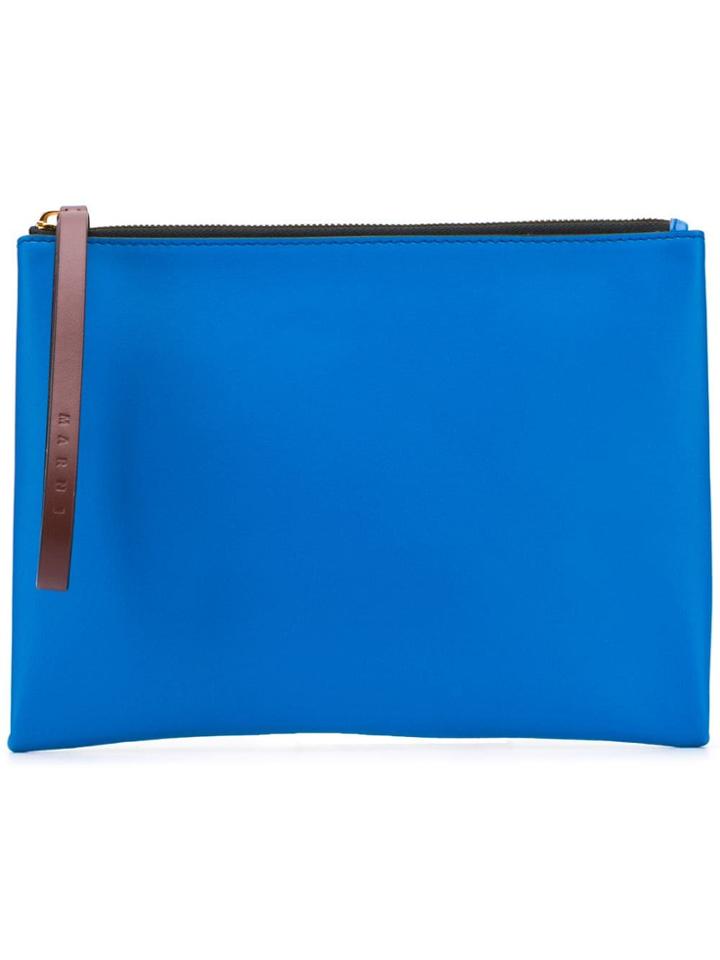 Marni Colour Block Pouch - Blue
