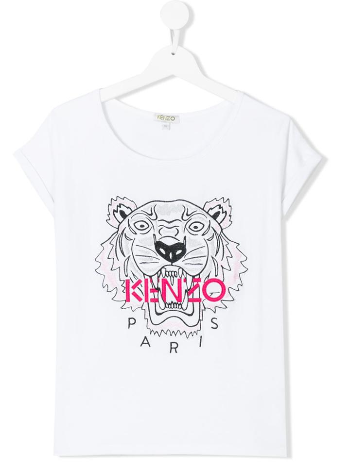 Kenzo Kids Tiger T-shirt - White