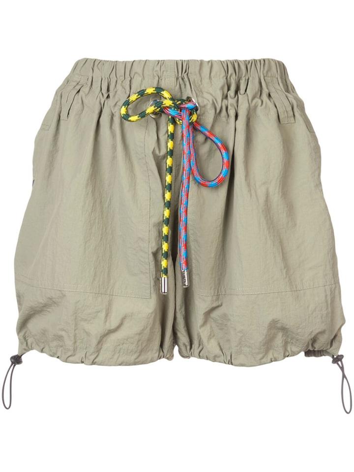Proenza Schouler Pswl Parachute Shorts - Green