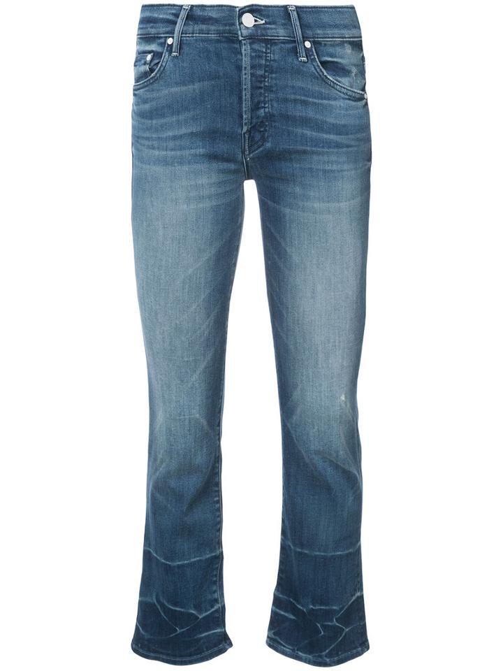 Mother - Growing Pains Jeans - Women - Cotton/polyester/spandex/elastane - 26, Blue, Cotton/polyester/spandex/elastane