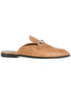 Stella Mccartney Chain Embellished Mules - Brown