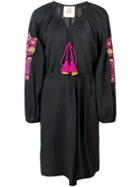 Figue Batik Short Dress - Black