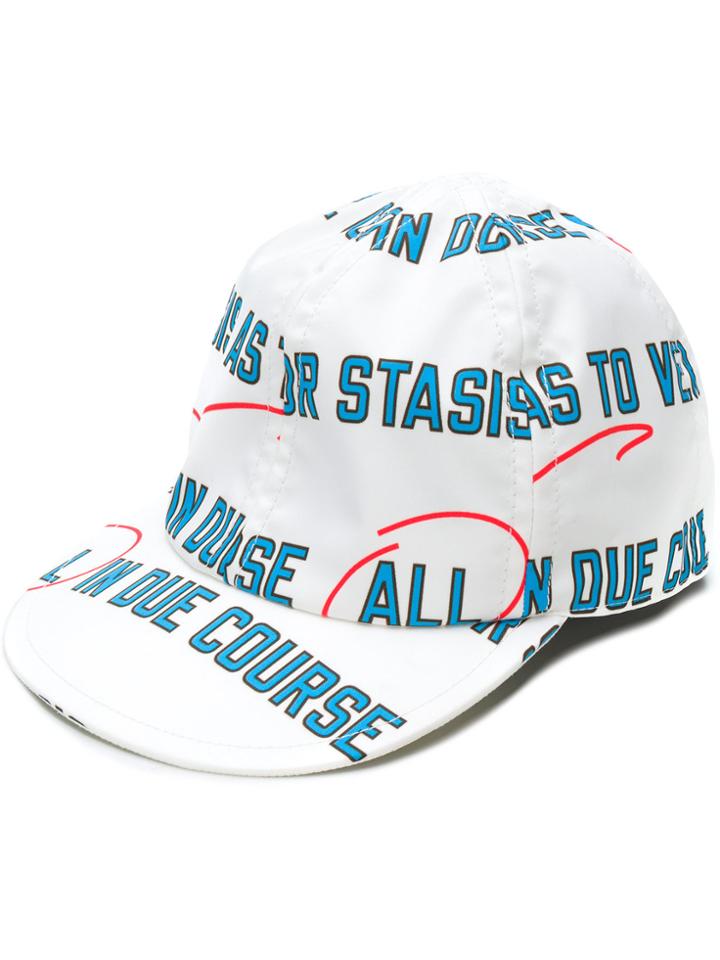 Sacai In Due Course Printed Cap - White