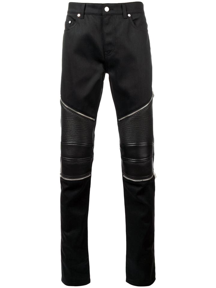 Saint Laurent Skinny Biker Jeans - Black