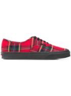 Vans Authentic Plaid Sneakers - Red