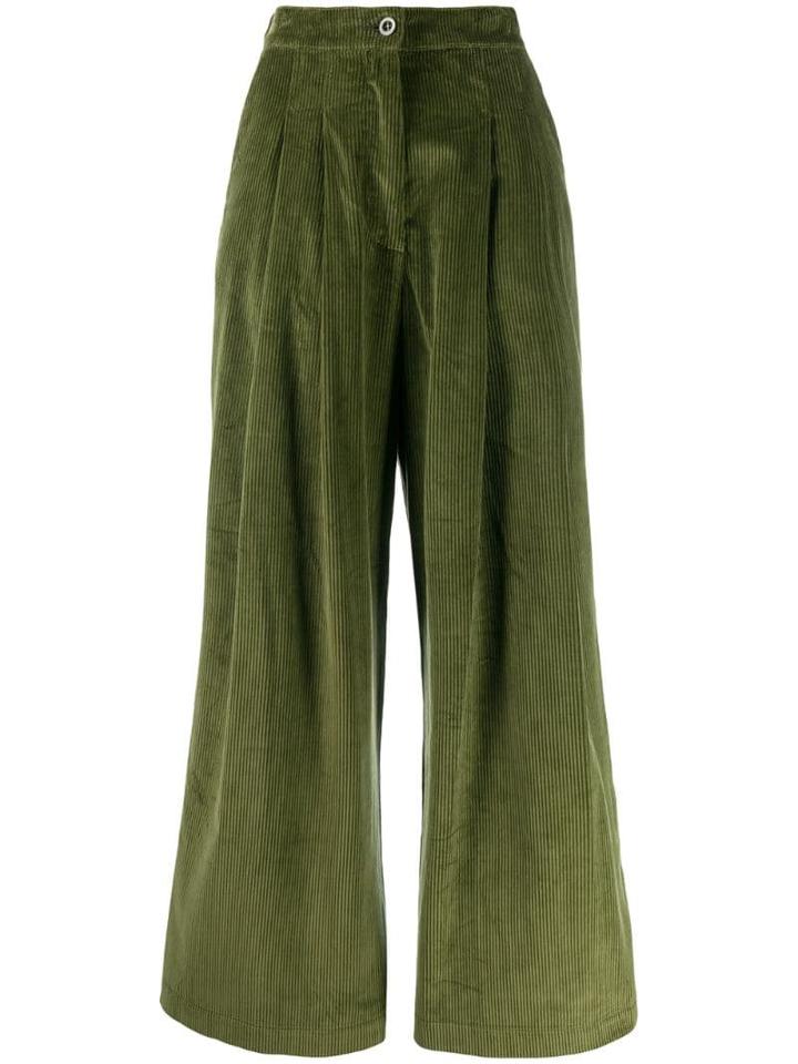 Katharine Hamnett London Ella Corduroy Trousers - Green