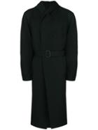 Yohji Yamamoto Jersey Coat - Black