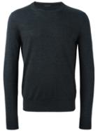 Z Zegna Long Sleeve Pullover, Men's, Size: Medium, Grey, Wool