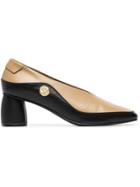 Reike Nen Reike 60 Curved Blk Beig Lthr Mh Pmp - Nude & Neutrals