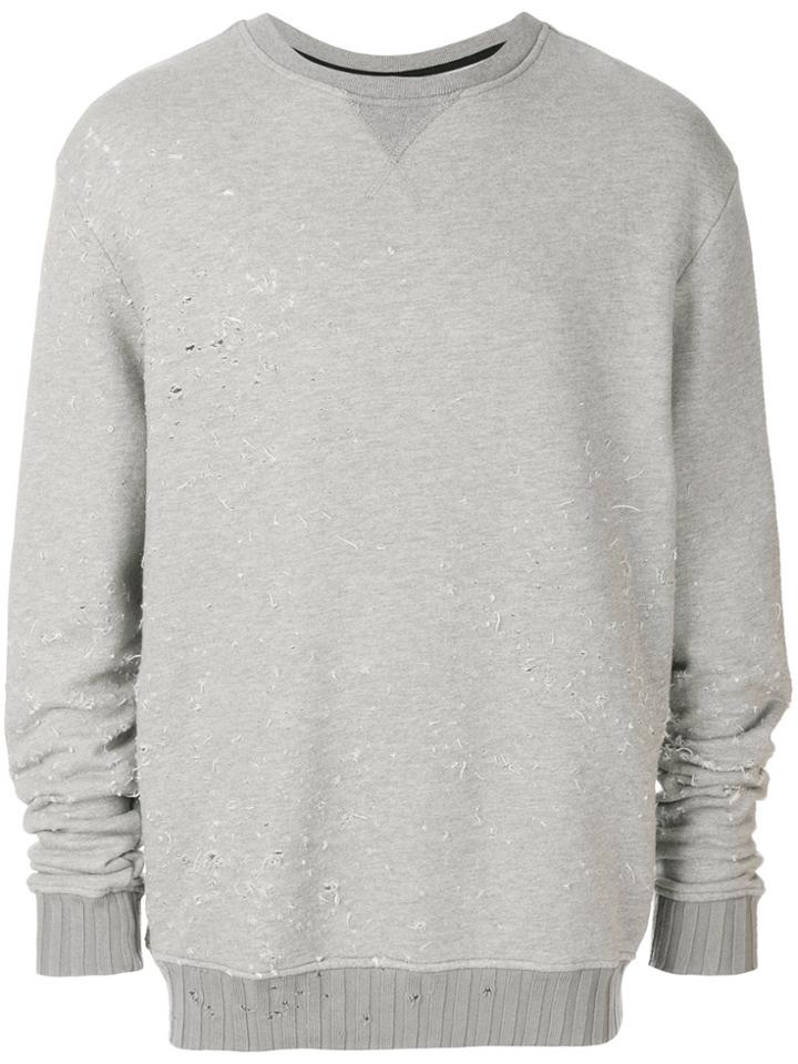 Amiri Designer Distressed Jumper - Grey