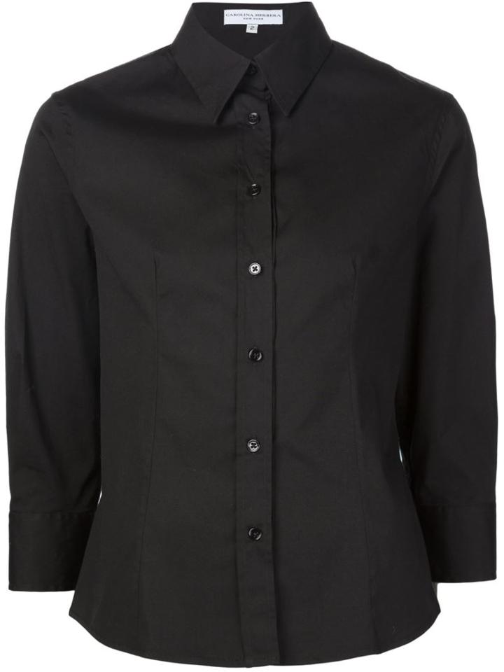 Carolina Herrera 3/4 Sleeve Classic Shirt