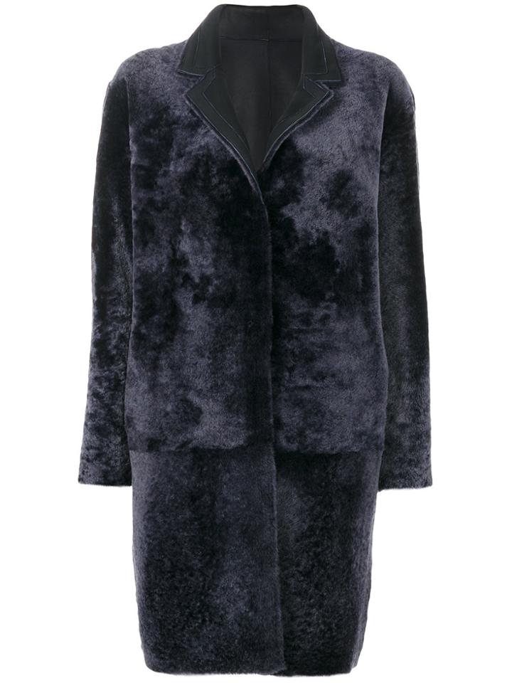 S.w.o.r.d 6.6.44 Lambskin Coat - Blue