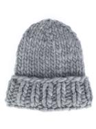 Christopher Raeburn Hand-knit Hat, Men's, Grey, Wool